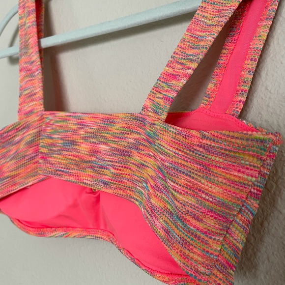 Aerie multi color bandeau swim top small - Picture 7 of 8